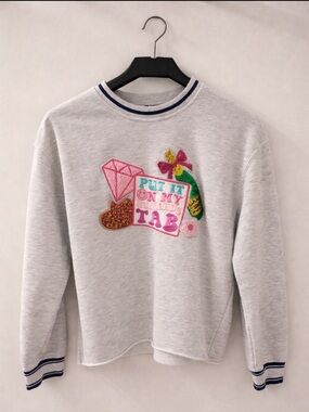 SIMPLY SOUTHERN HUSBANDS TAB VARSITY CREW SWEATSHIRT